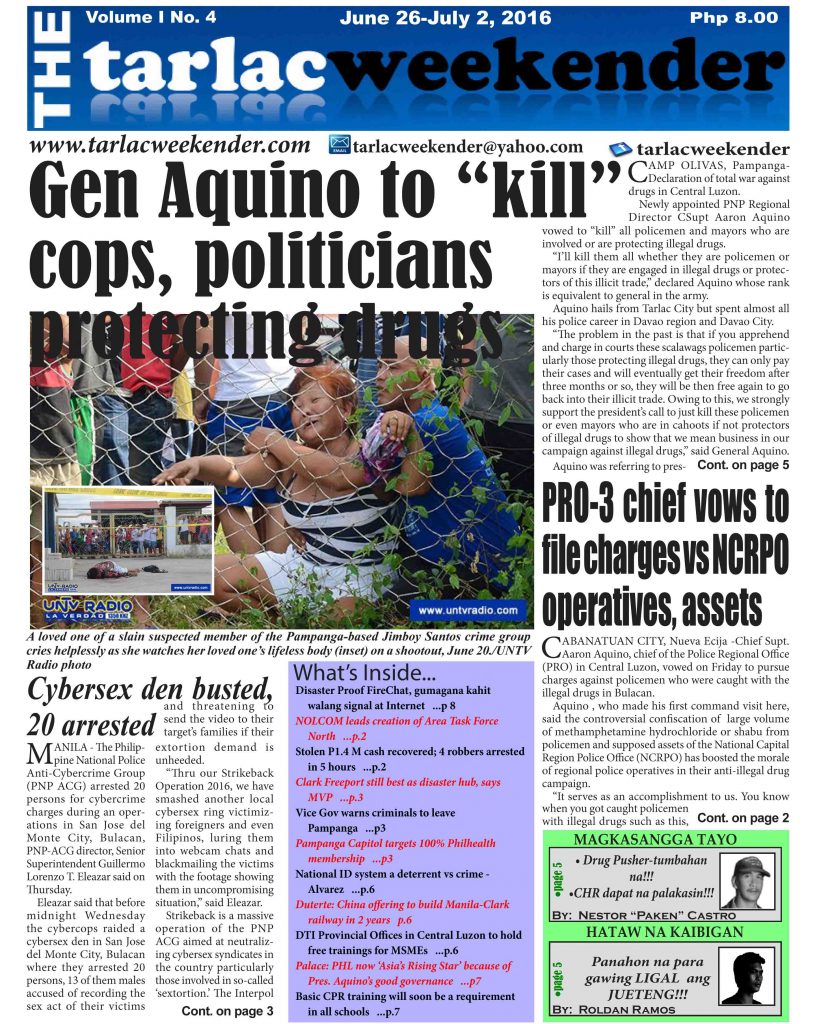 June 26, 2016 Front Page